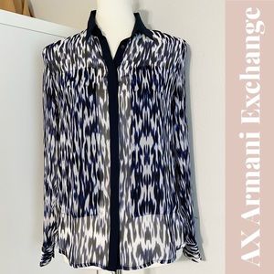 AX Armani Exchange Long Sleeve Button Down Shirt